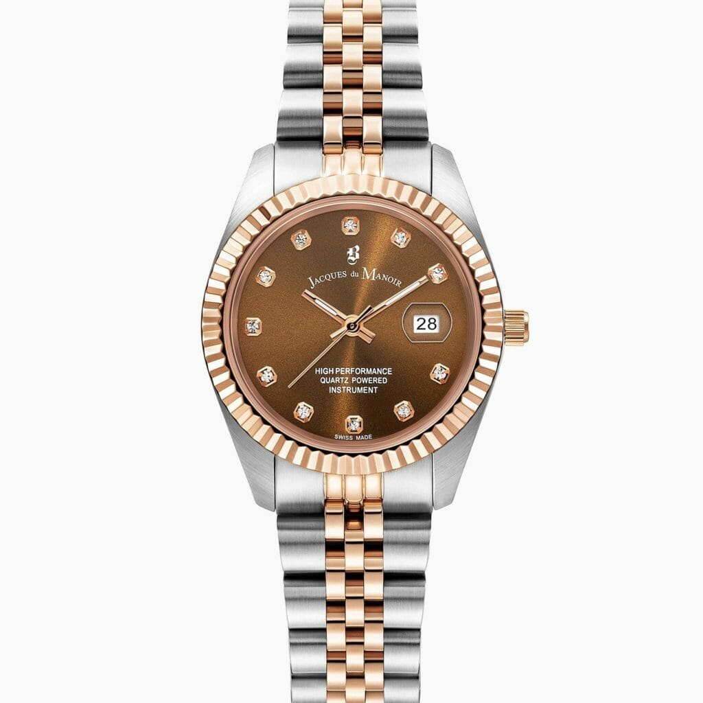 Montre Jacques Du Manoir - Boîtier Acier Noir 46mm, Cadran Binaire, Étanche 50m - Neuf Sans étiquette