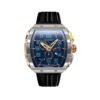 Montre NUBEO Magellan Chronographe Retrograde Asteroid Bleu NB-6088-01