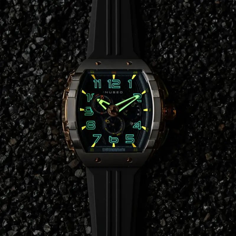 Montre NUBEO Magellan Chronographe Retrograde Asteroid Bleu NB-6088-01 5 Montre NUBEO Magellan Chronographe Retrograde Asteroid Bleu NB-6088-01