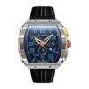 Montre NUBEO Magellan Chronographe Retrograde Asteroid Bleu NB-6088-01
