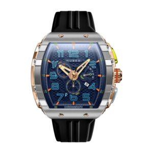 Montre NUBEO Magellan Chronographe Retrograde Asteroid Bleu NB-6088-01