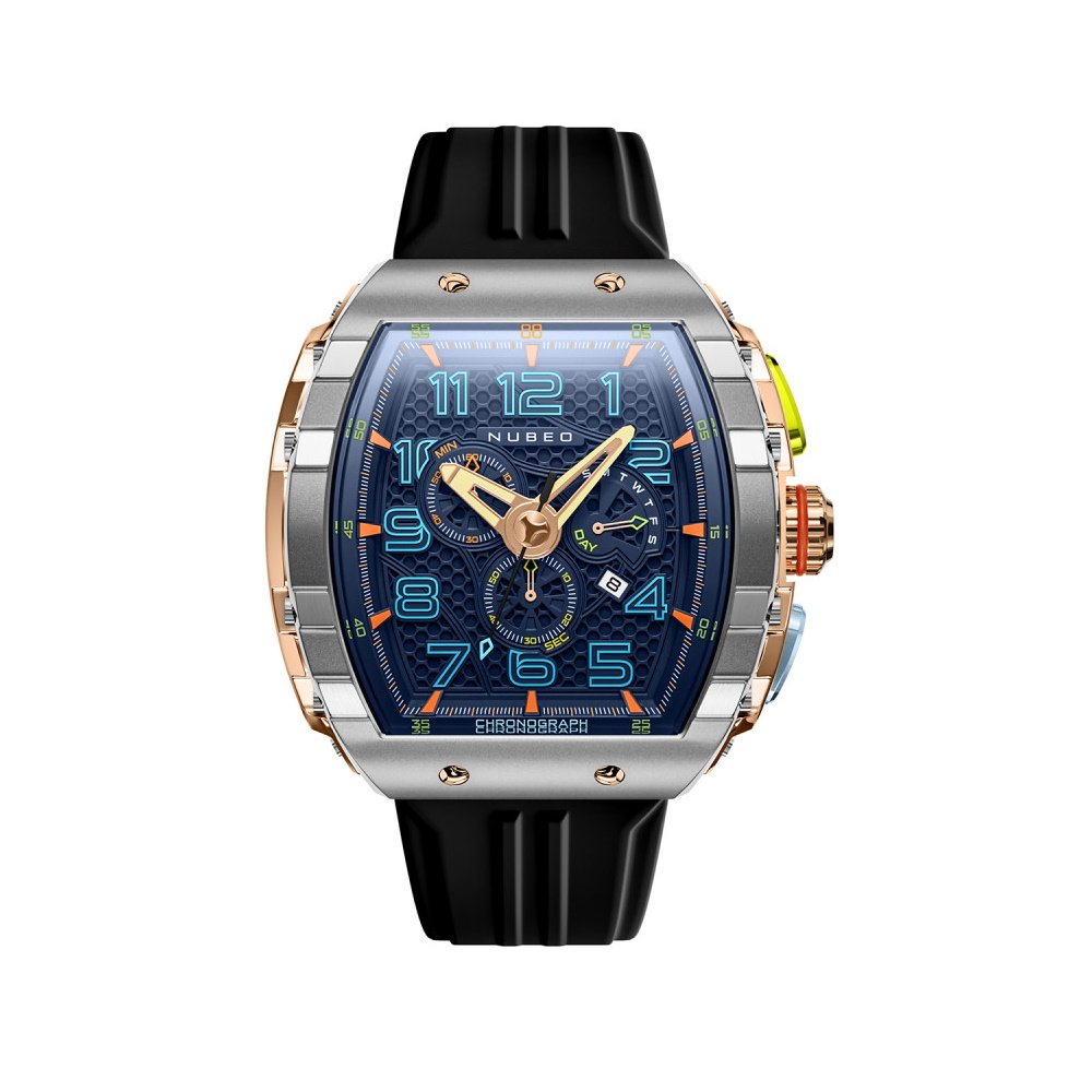 Montre NUBEO Magellan Chronographe Retrograde Asteroid Bleu NB-6088-01 1 Montre NUBEO Magellan Chronographe Retrograde Asteroid Bleu NB-6088-01