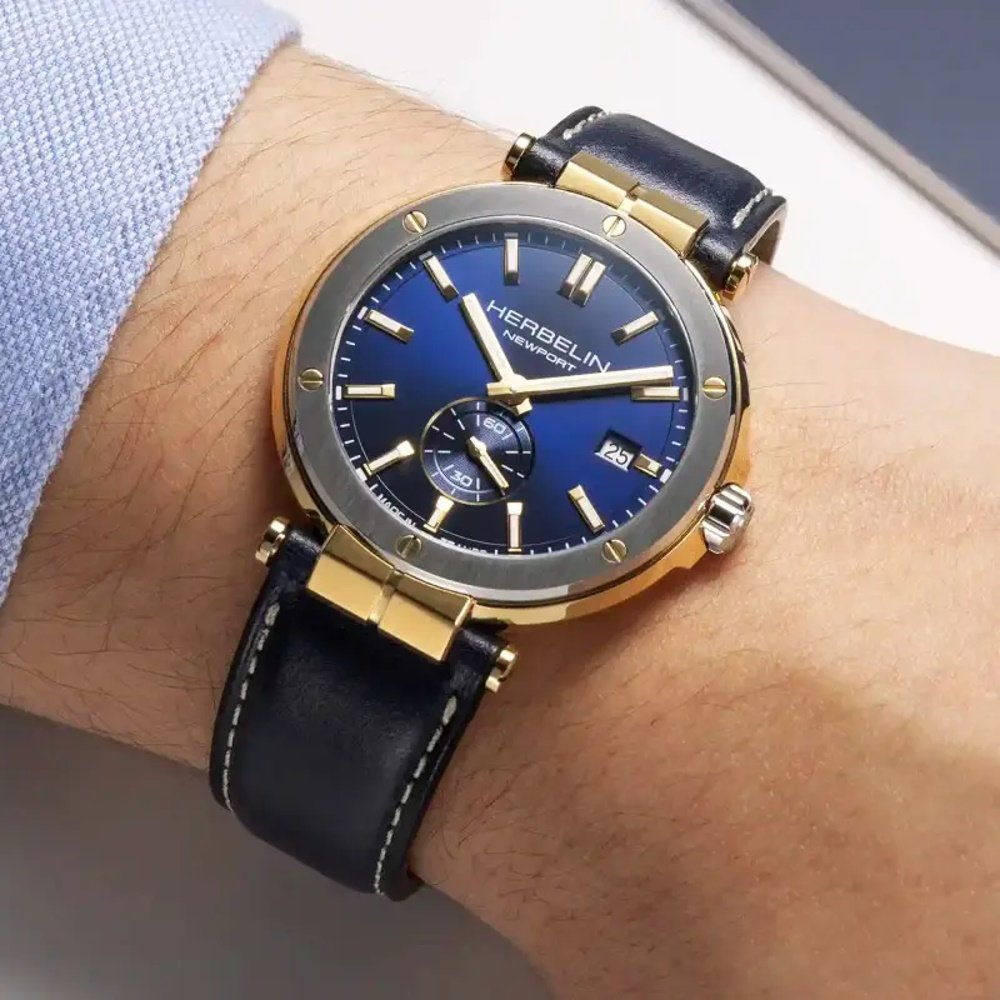 Montre HERBELIN Newport Elegance 18389T1N35 2 Montre HERBELIN Newport Elegance 18389T1N35