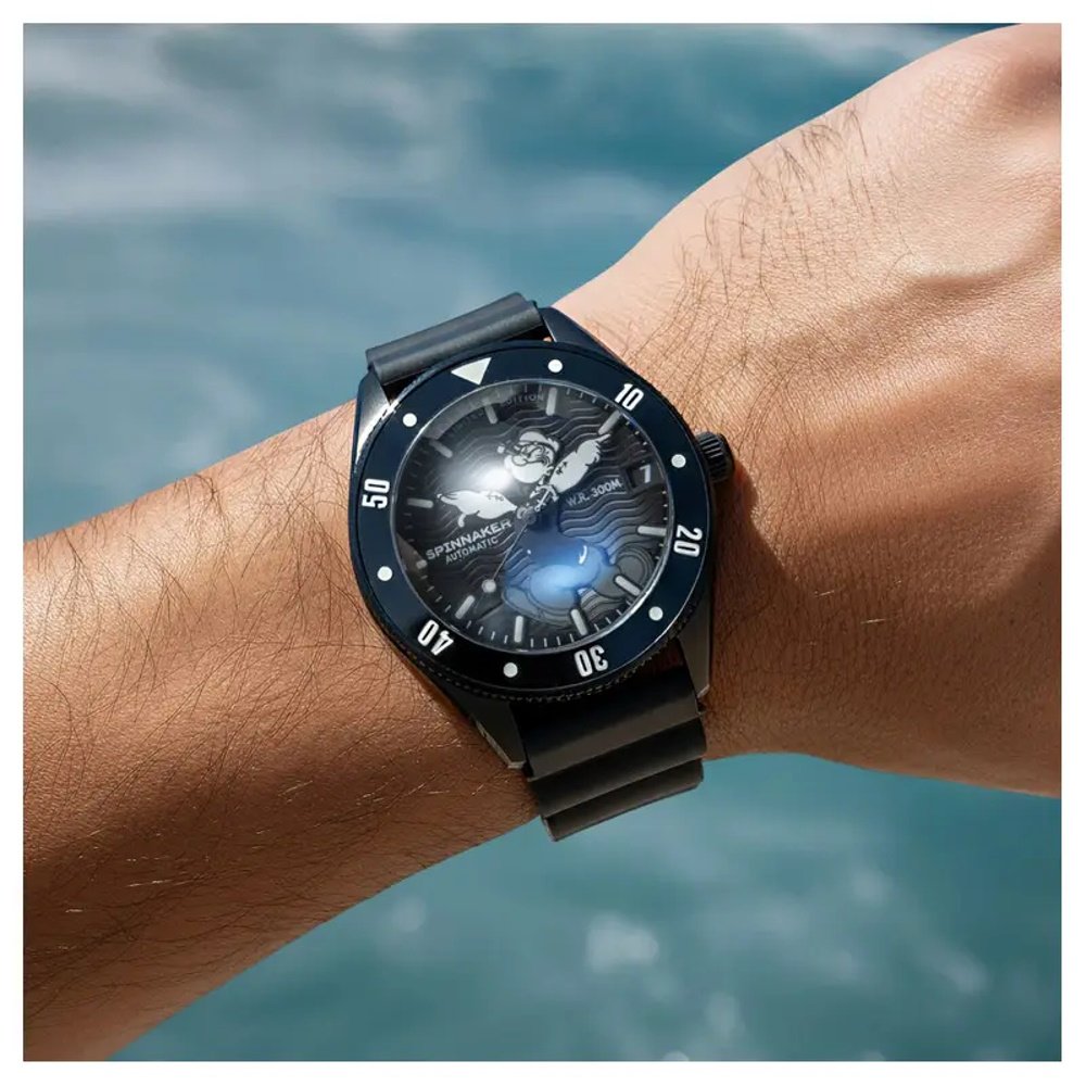 Montre Spinnaker Challenger Automatic Popeye Anchor Arms Limited Edition SP-5163-03 Midnight Mast 3 Montre Spinnaker Challenger Automatic Popeye Anchor Arms Limited Edition SP-5163-03 Midnight Mast