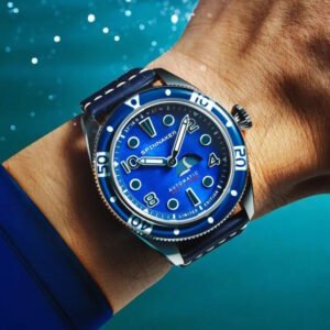 Montre SPINNAKER Fleuss Automatic Nessie Pearl Diver Limited Edition - SP-5168-01 - Nessie Blue