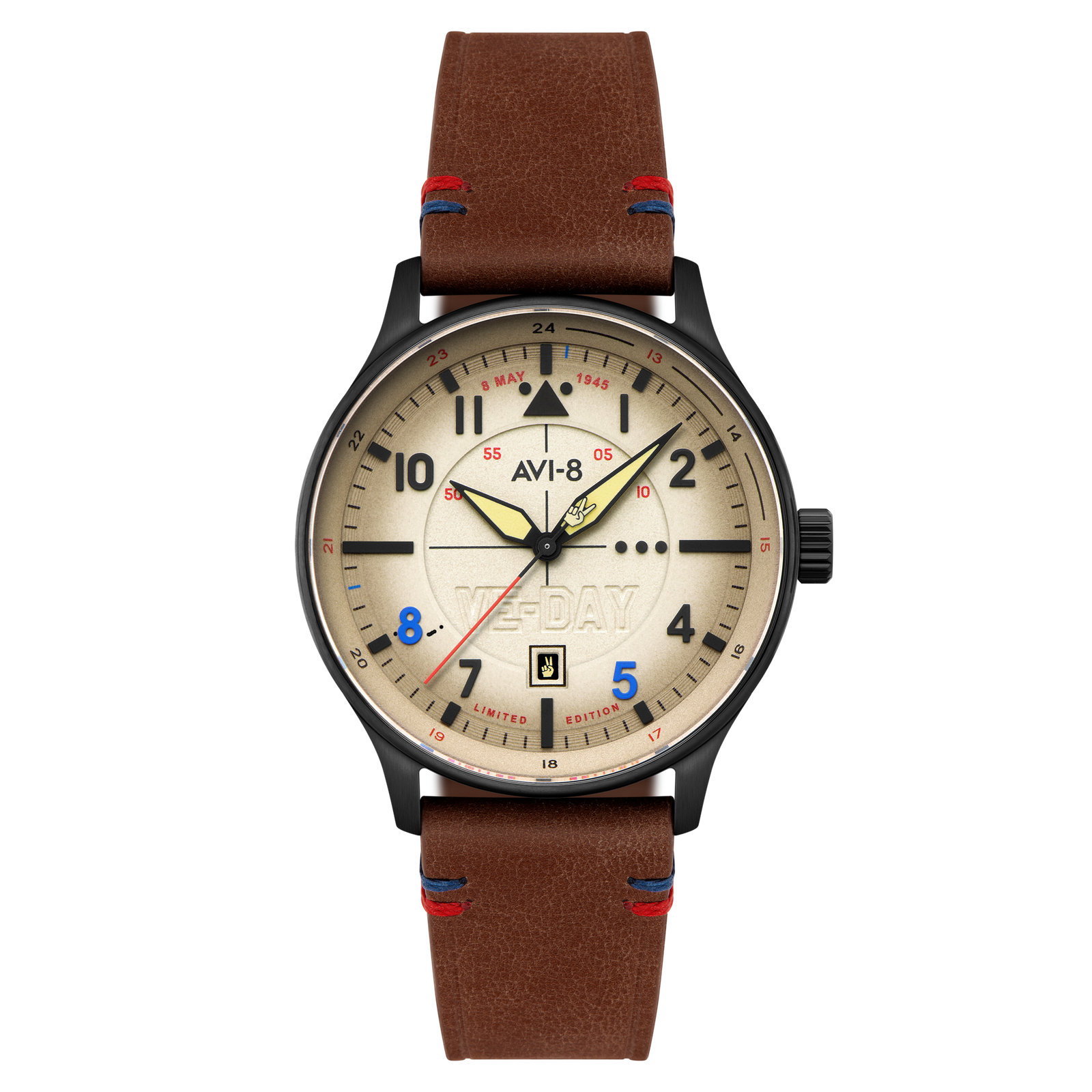Montre AVI-8 HAWKER HURRICANE Kent Automatic VE-Day 80th Limited Edition AV-4094-06