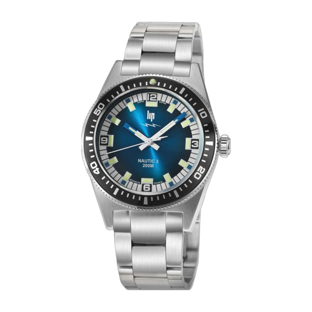 Montre LIP Nautic 3 Quartz 200 M 39 MM 671863 1 Montre LIP Nautic 3 Quartz 200 M 39 MM 671863