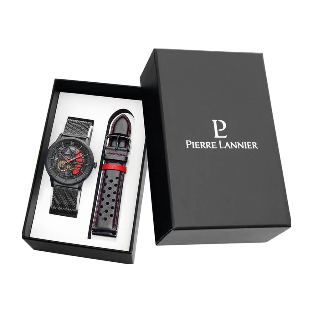 Montre PIERRE LANNIER Coffret Paddock 385C439 1 Montre PIERRE LANNIER Coffret Paddock 385C439