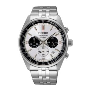 Montre SEIKO Sport Quartz Homme Blanc et Noir SSB425P1