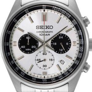 Montre SEIKO Sport Quartz Homme Blanc et Noir SSB425P1