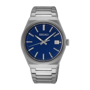 Montre SEIKO Classique Quartz Homme Bleu Bracelet SUR555P1