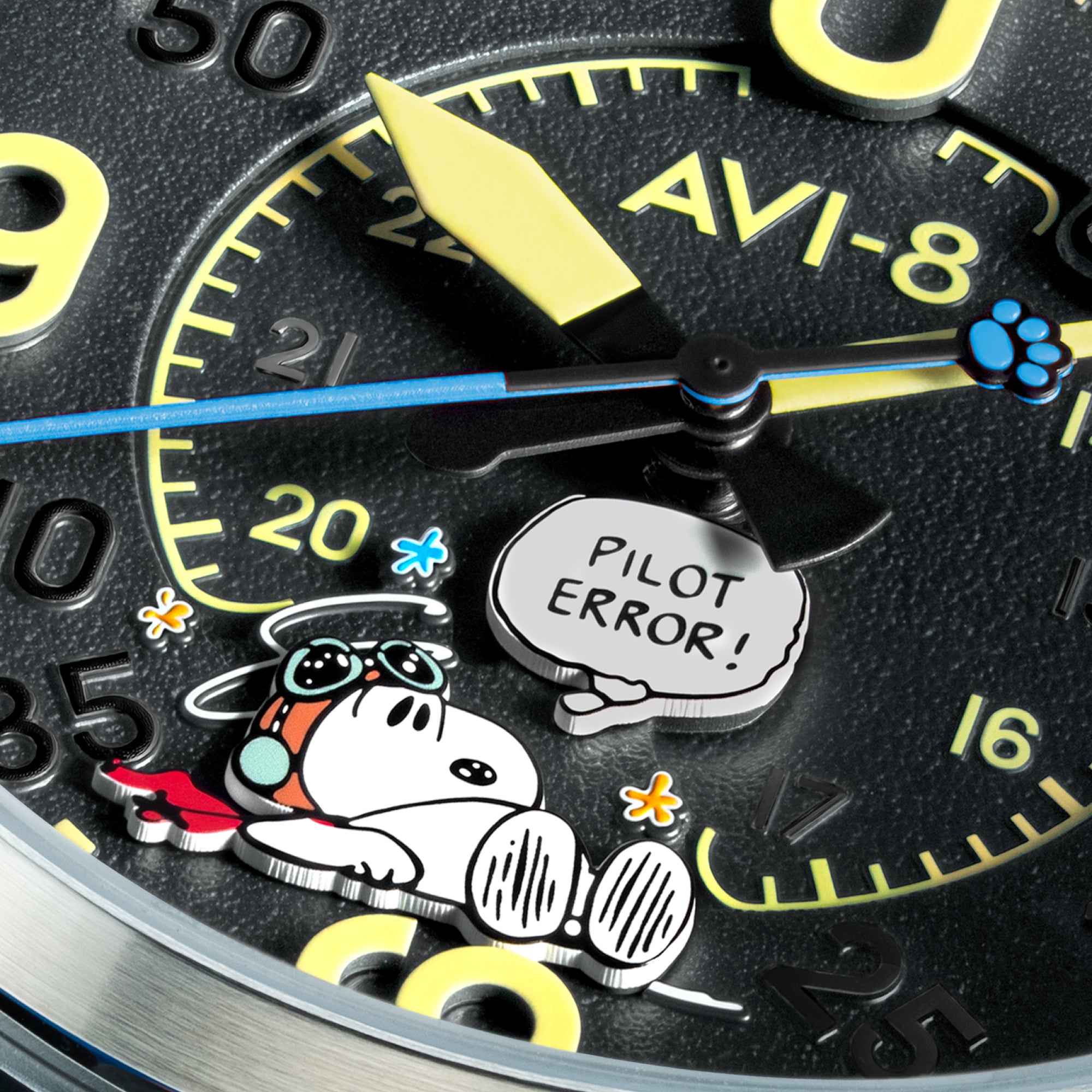 Montre AVI-8 Spitfire Smith Snoopy Pilot Error AV-4152-03 4 Montre AVI-8 Spitfire Smith Snoopy Pilot Error AV-4152-03