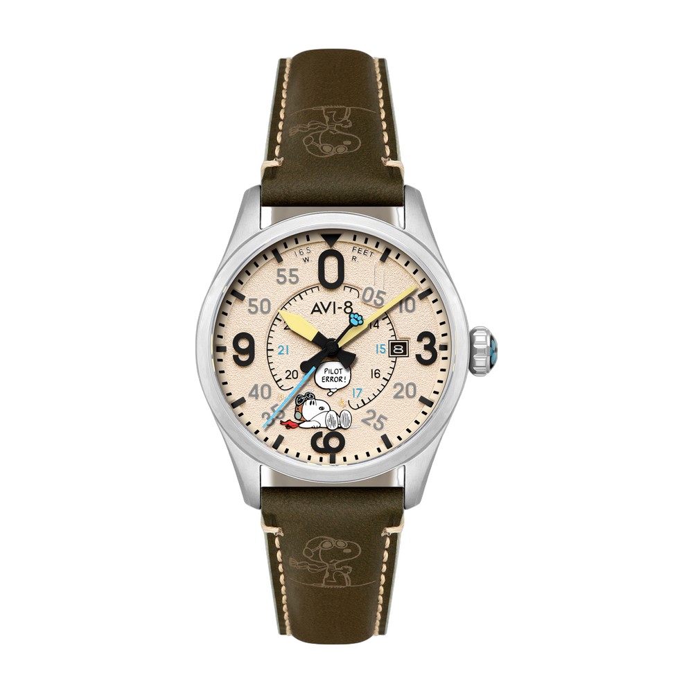 Montre AVI-8 Spitfire Smith Snoopy Pilot Error AV-4152-04 1 Montre AVI-8 Spitfire Smith Snoopy Pilot Error AV-4152-04