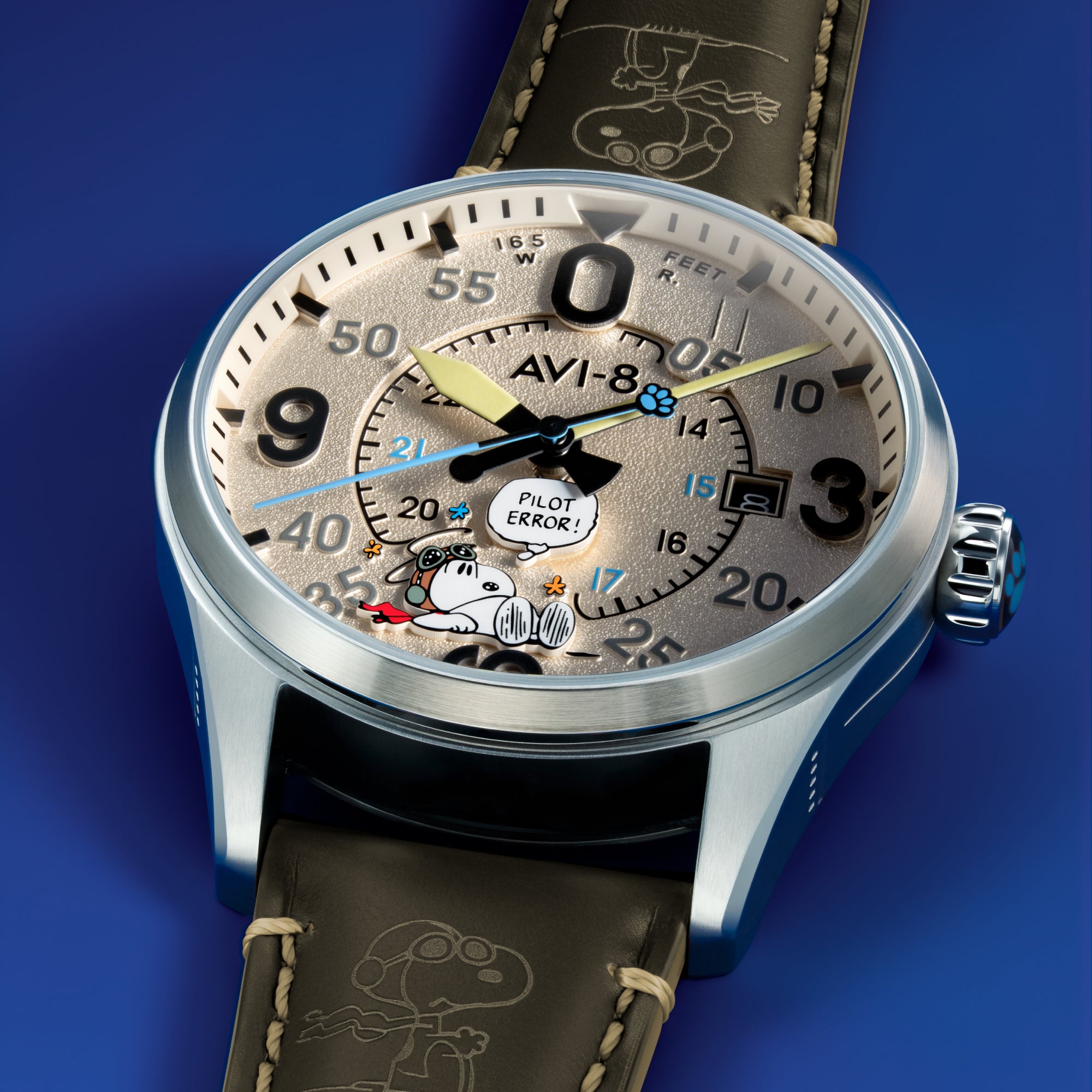 Montre AVI-8 Spitfire Smith Snoopy Pilot Error AV-4152-04 3 Montre AVI-8 Spitfire Smith Snoopy Pilot Error AV-4152-04