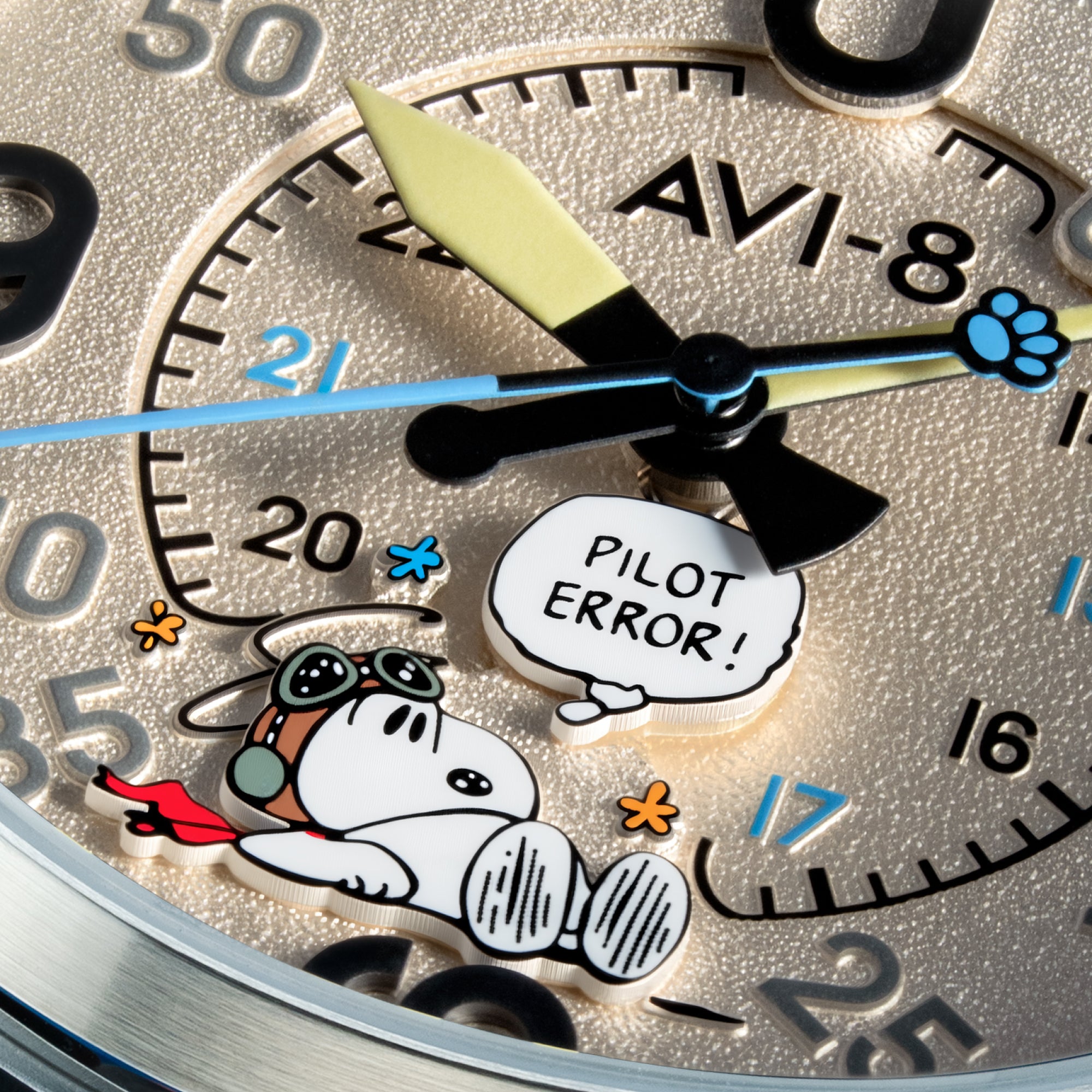 Montre AVI-8 Spitfire Smith Snoopy Pilot Error AV-4152-04 4 Montre AVI-8 Spitfire Smith Snoopy Pilot Error AV-4152-04