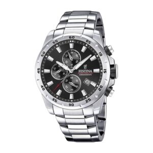 Montre FESTINA Chrono Sport acier gris et noir F20463/4