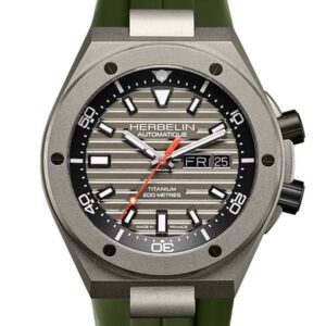 Montre HERBELIN Cap Camarat Auto Titane Diver Kaki 1745TITICK