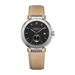 Montre HERBELIN Newport Quartz Noir & Cuir Beige 18389A24SA