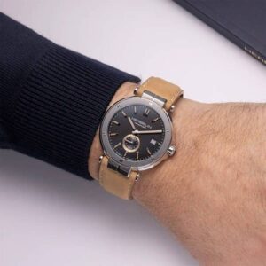 Montre HERBELIN Newport Quartz Noir & Cuir Beige 18389A24SA