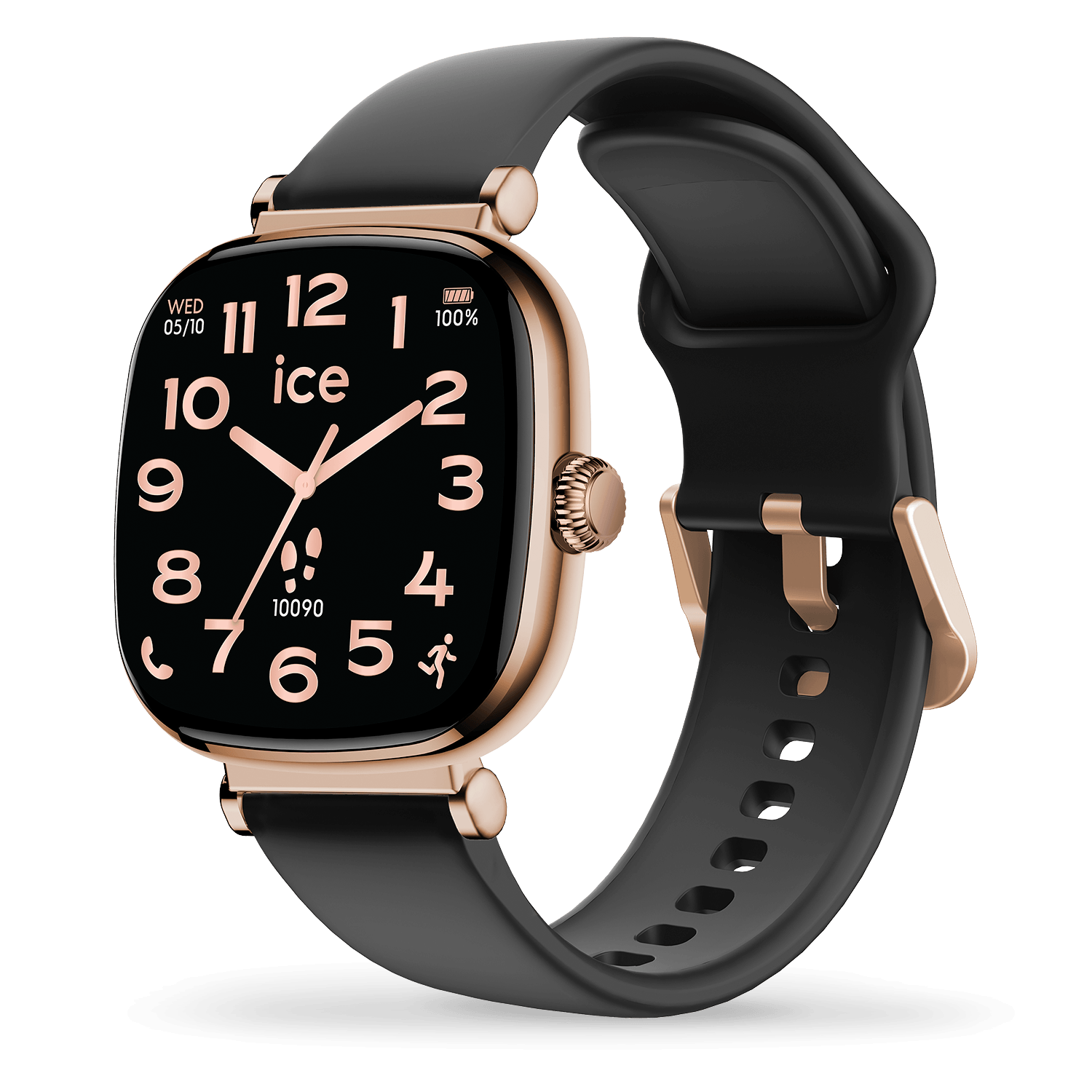 Montre ICE WATCH ICE smart SQ 2.0 carrée 1.70 Rose-Gold Black 025890 2 Montre ICE WATCH ICE smart SQ 2.0 carrée 1.70 Rose-Gold Black 025890