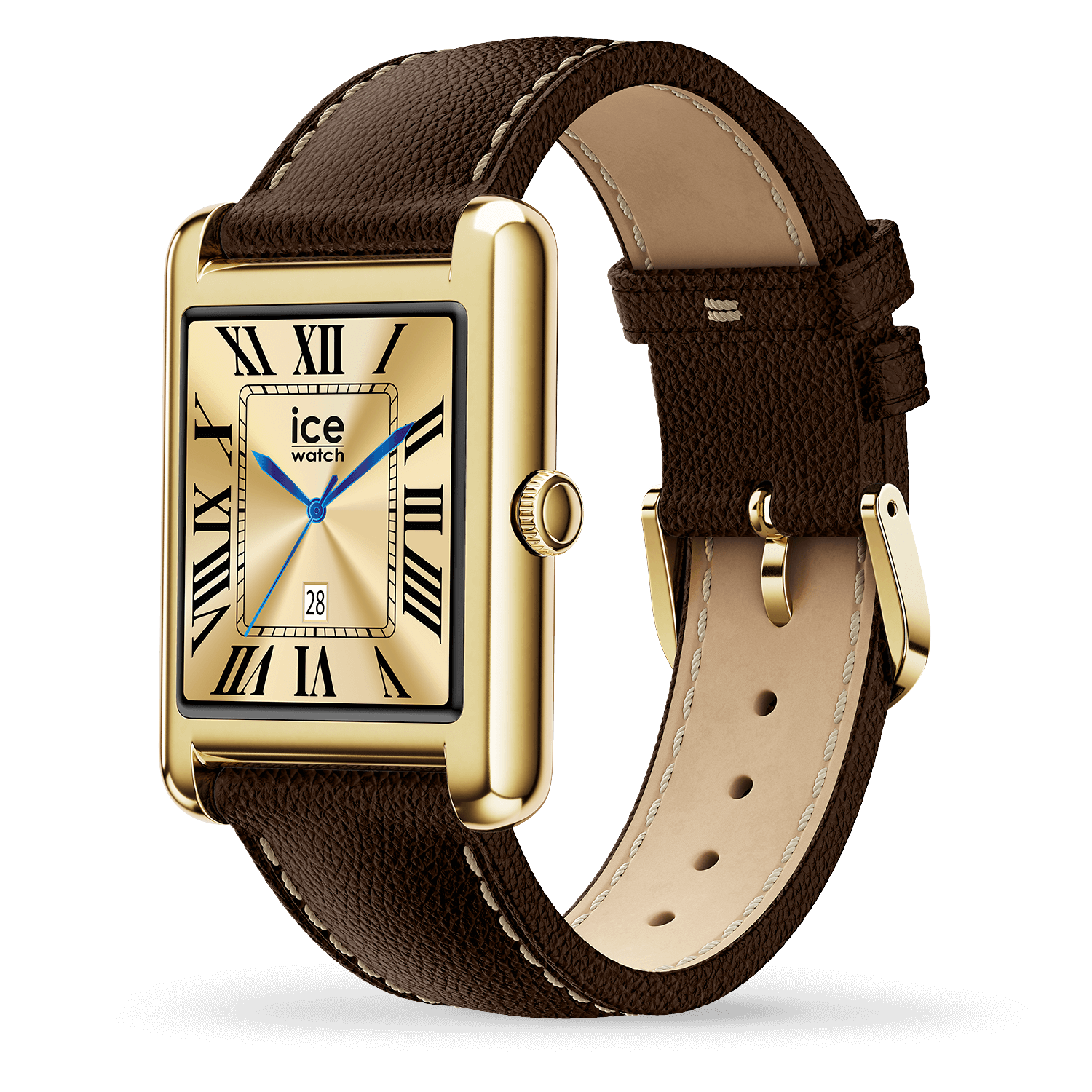 Montre ICE WATCH ICE smart TKS 2.0 rectangulaire 1.41 Gold Chocolate 025618 2 Montre ICE WATCH ICE smart TKS 2.0 rectangulaire 1.41 Gold Chocolate 025618
