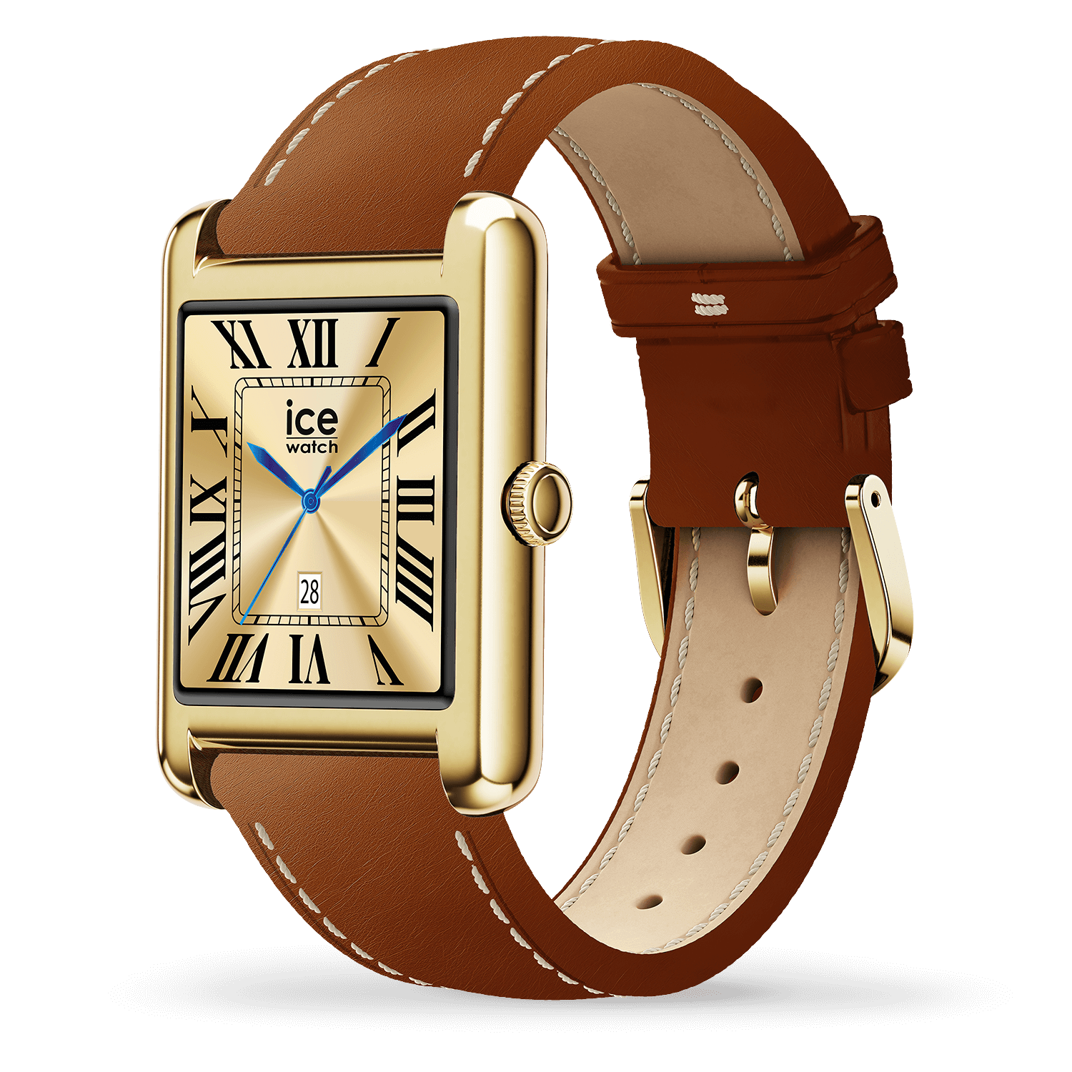 Montre ICE WATCH ICE smart TKS 2.0 rectangulaire 1.41 Gold Camel 025619 2 Montre ICE WATCH ICE smart TKS 2.0 rectangulaire 1.41 Gold Camel 025619