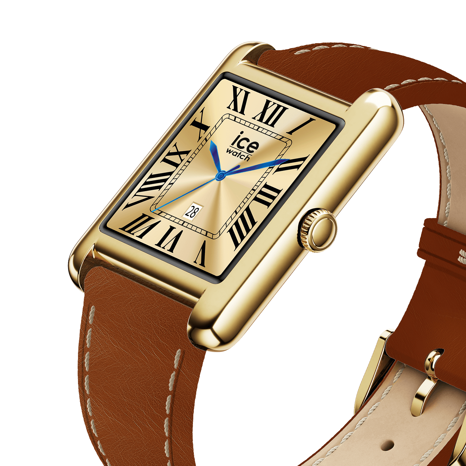 Montre ICE WATCH ICE smart TKS 2.0 rectangulaire 1.41 Gold Camel 025619 3 Montre ICE WATCH ICE smart TKS 2.0 rectangulaire 1.41 Gold Camel 025619