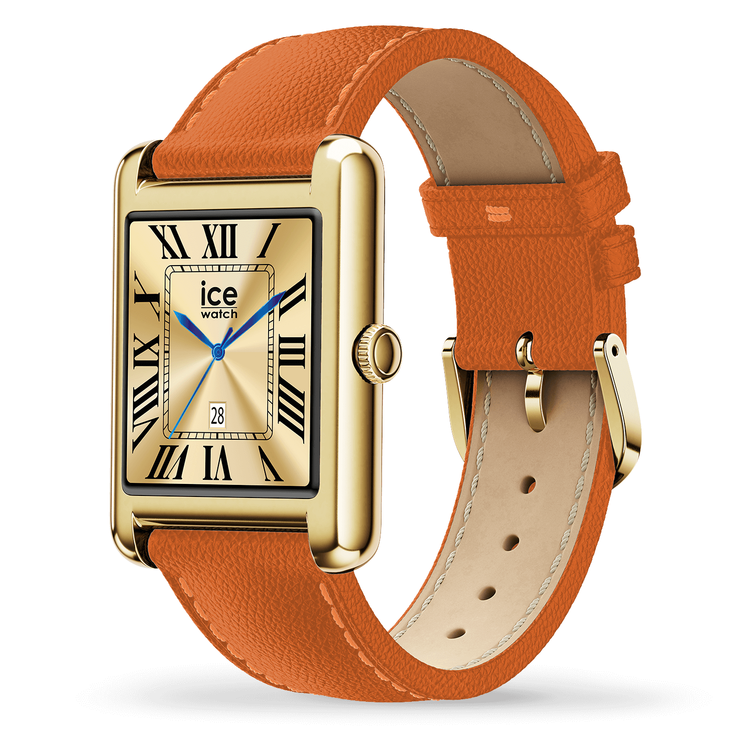 Montre ICE WATCH ICE smart TKS 2.0 rectangulaire 1.41 Gold Orange 025620 2 Montre ICE WATCH ICE smart TKS 2.0 rectangulaire 1.41 Gold Orange 025620