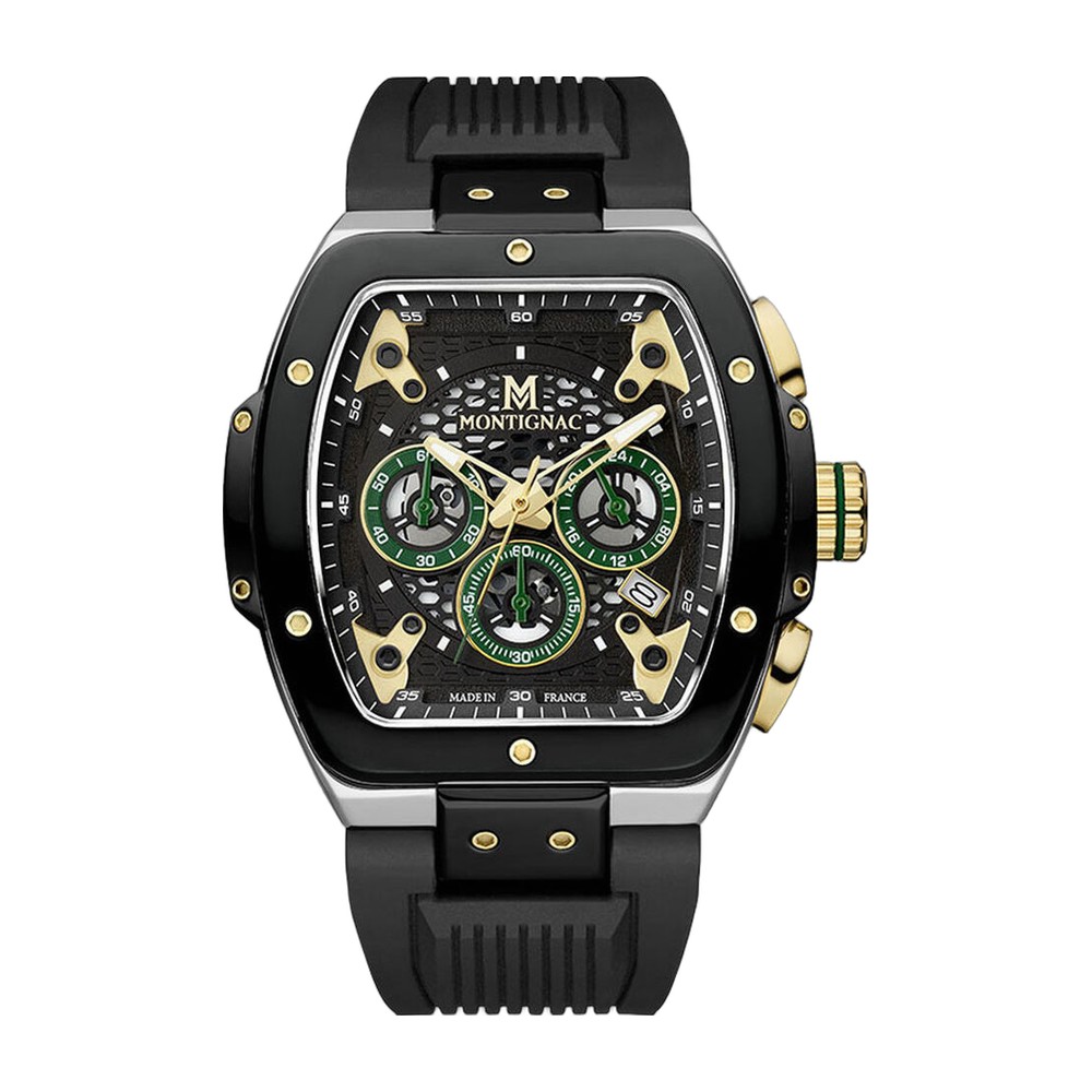 Montre MONTIGNAC Tonneau Chrono MOW1306 1 Montre MONTIGNAC Tonneau Chrono MOW1306