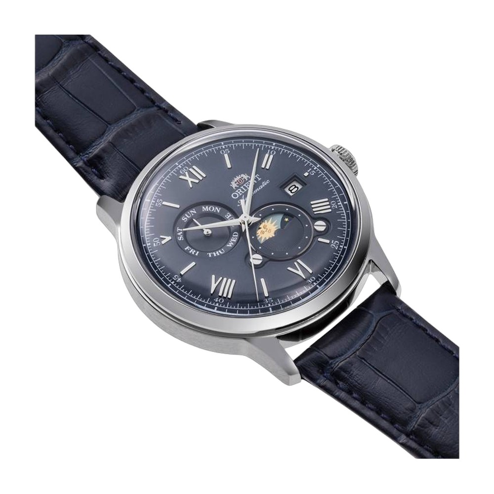 Montre ORIENT Bambino Sun & Moon RAAK0806L30B 3 Montre ORIENT Bambino Sun & Moon RA-AK0806L RAAK0806L30B