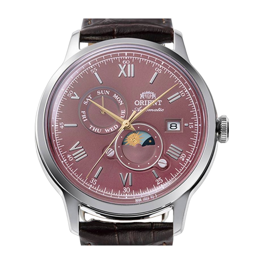Montre ORIENT Bambino Sun & Moon RAAK0807R30B 3 Montre ORIENT Bambino Sun & Moon RA-AK0807R RAAK0807R30B